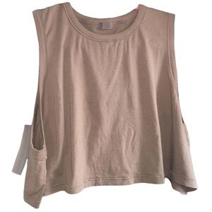 SKIMS Boyfriend Crop Tank in Oxide NWT